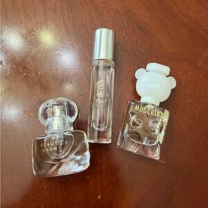Moschino Clear Mini Bear Perfume Bottle with White Bear Cap